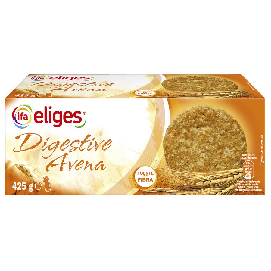 Galletas Digestive IFA ELIGES avena 425 g