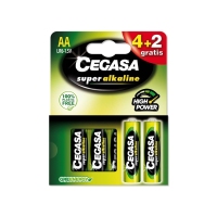 Pila CEGASA súper alcalina LR6 4+2 gratis