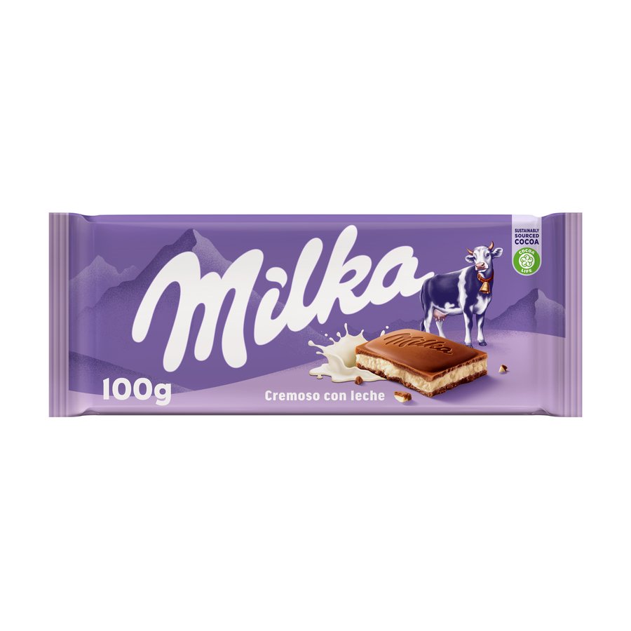 Chocolate MILKA Cremoso con leche 100 g