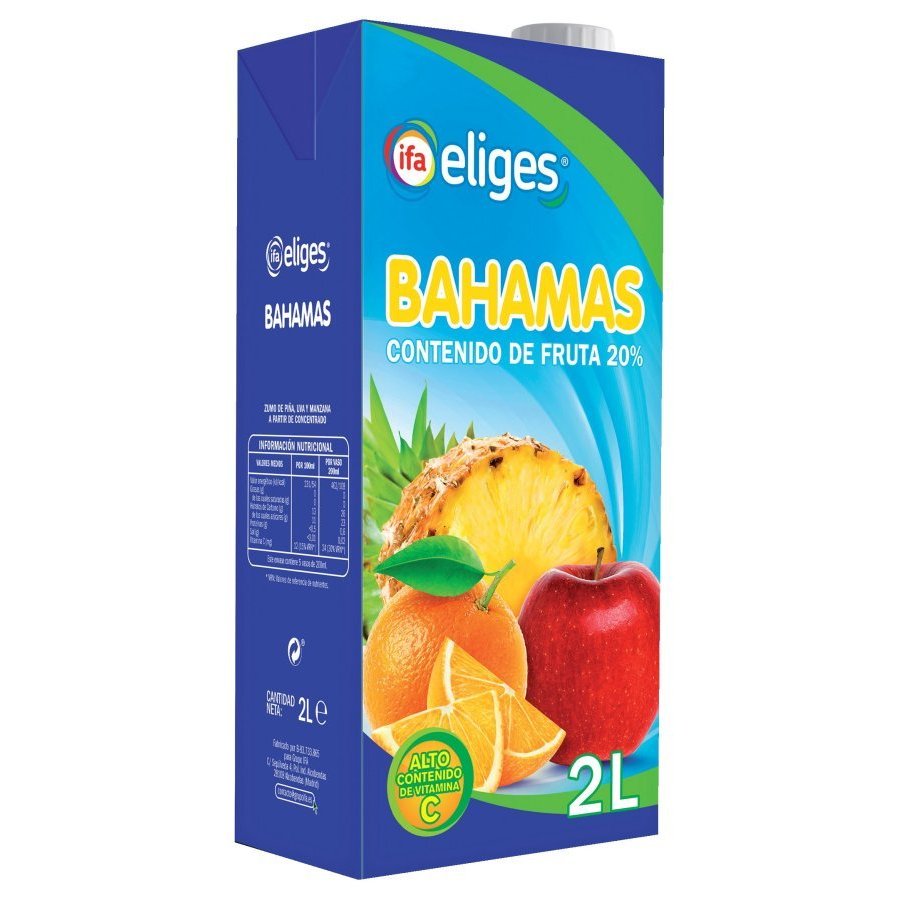 Bebida refrescante IFA ELIGES bahamas brik 2 l