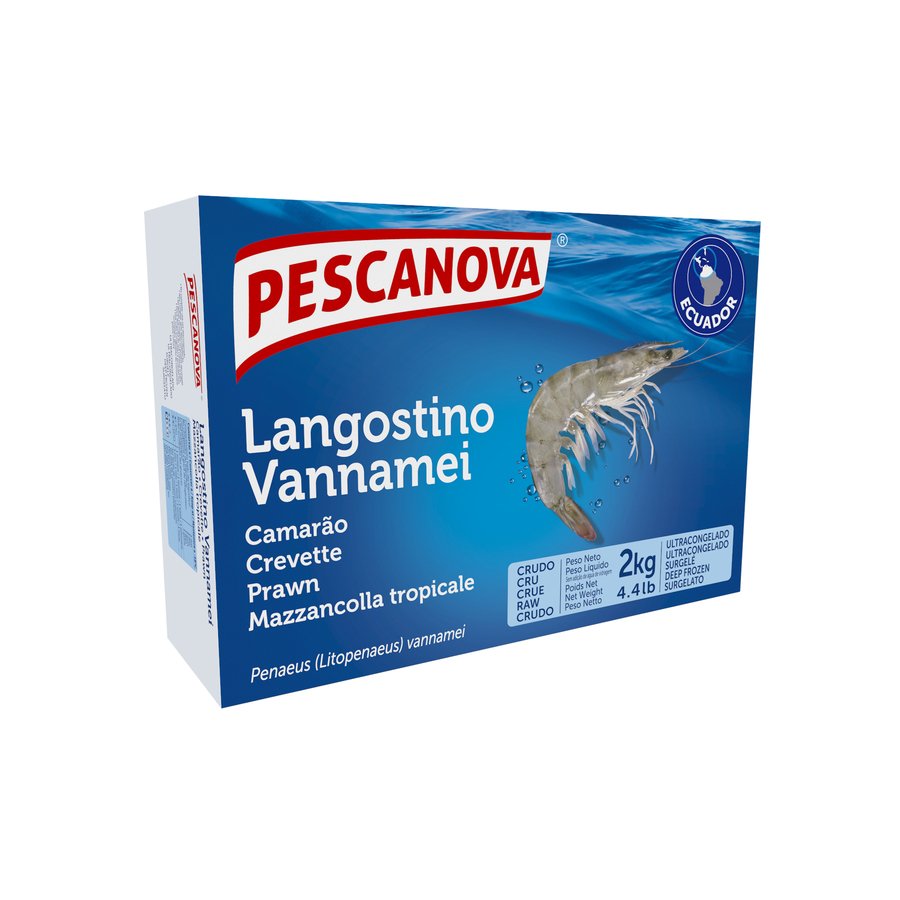 Langostino vannamei crudo PESCANOVA 30/40 2 kg