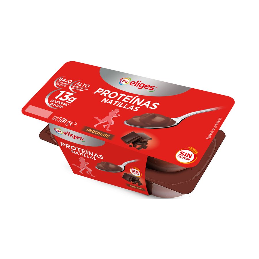 Natillas proteínas IFA ELIGES chocolate 4X125 g