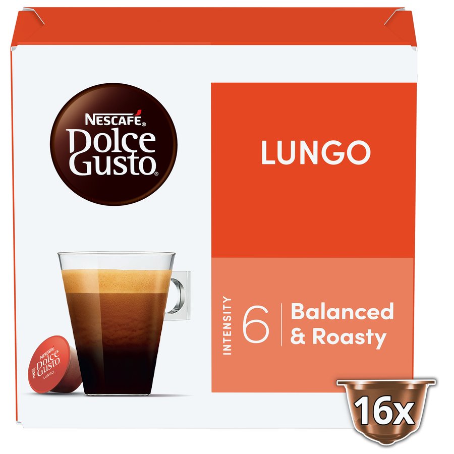Café cápsulas Nescafé DOLCE GUSTO Lungo 16 unidades 89,6 g