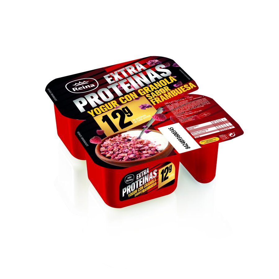 Yogur con granola REINA frambuesa Extra Proteina 280 g