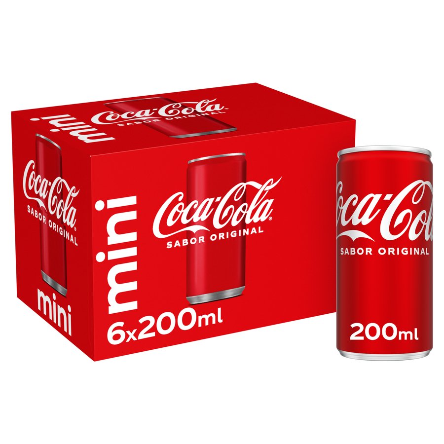 Refresco COCA-COLA normal lata pack 6x20 cl