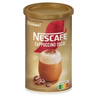 Café solúbel NESCAFE capuccino descafeinado frasco 250 g