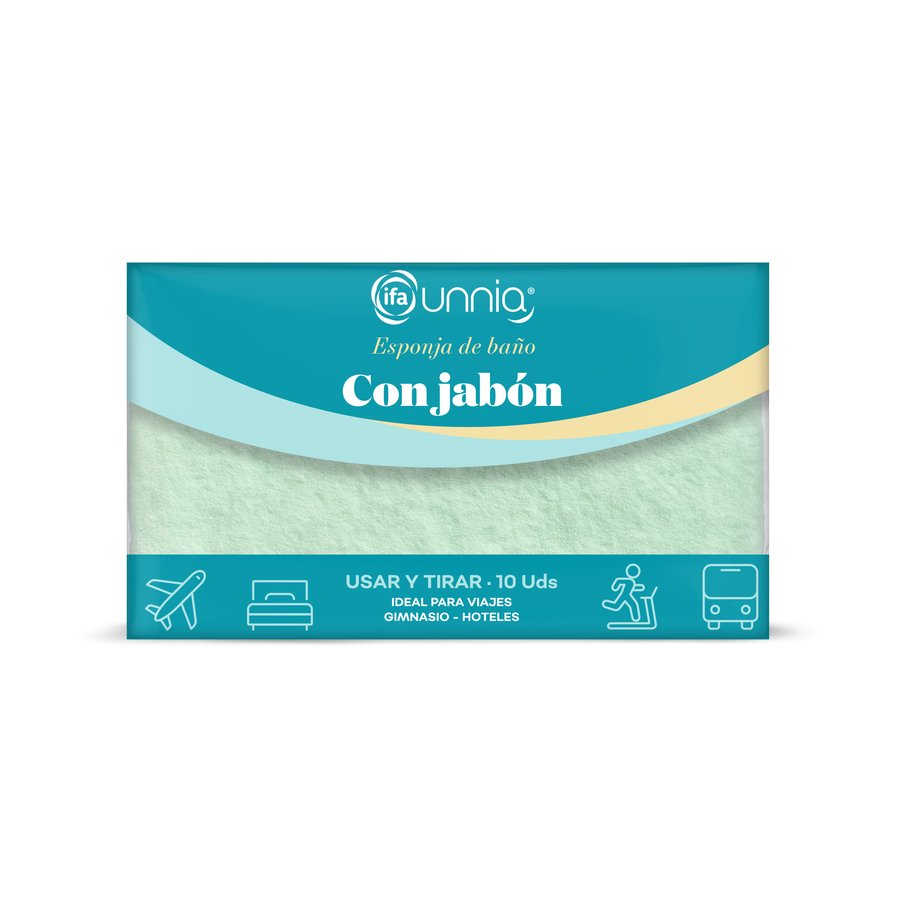 Esponja IFA UNNIA con jabón 10 unidades