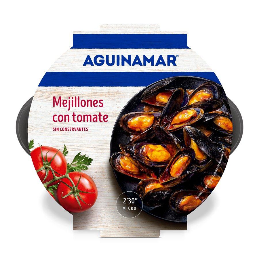 Mejillón AGUINAMAR en tomate bandeja 500 g