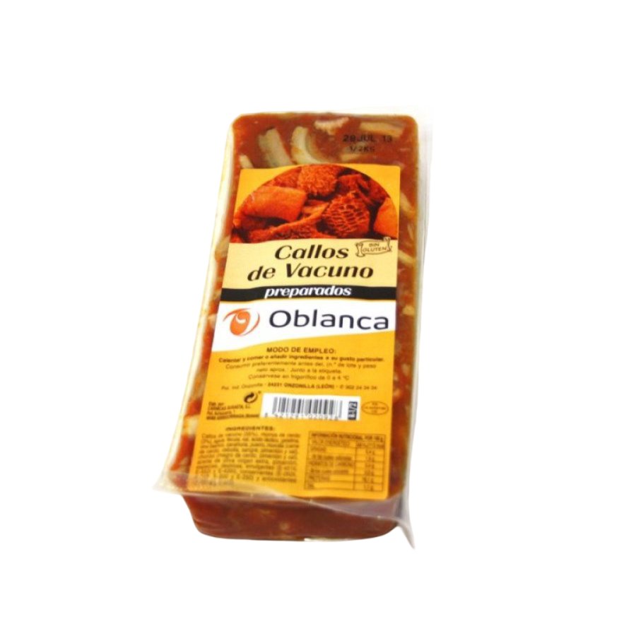 Callos rojos OBLANCA bandeja 1 kilo