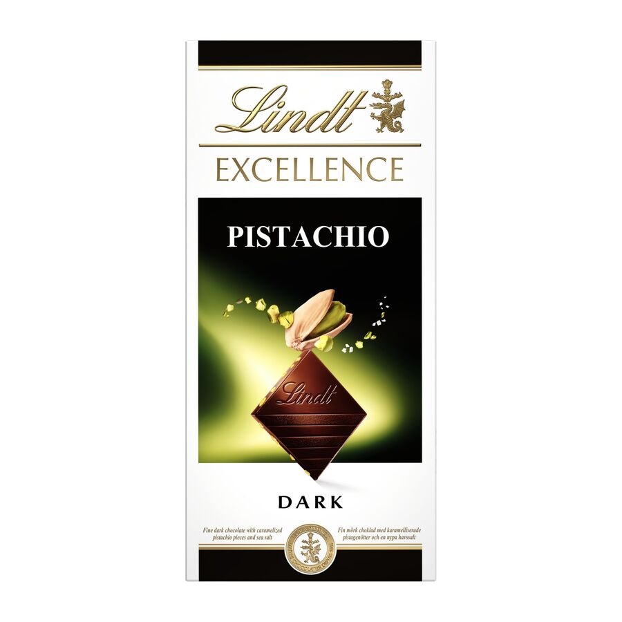 Chocolate negro LINDT Excellence pistacho 100 g