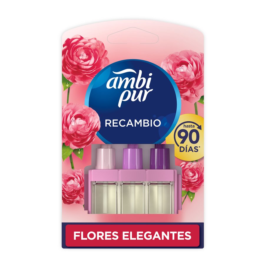 Ambientador eléctrico AMBIPUR 3volution recambio Flores Elegantes