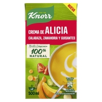 Crema KNORR Alicia (cabaza, cenoria e chícharos) 500 ml