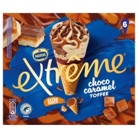 Helado cono NESTLE EXTREME choco caramelo toffee 6 unidades 426 g