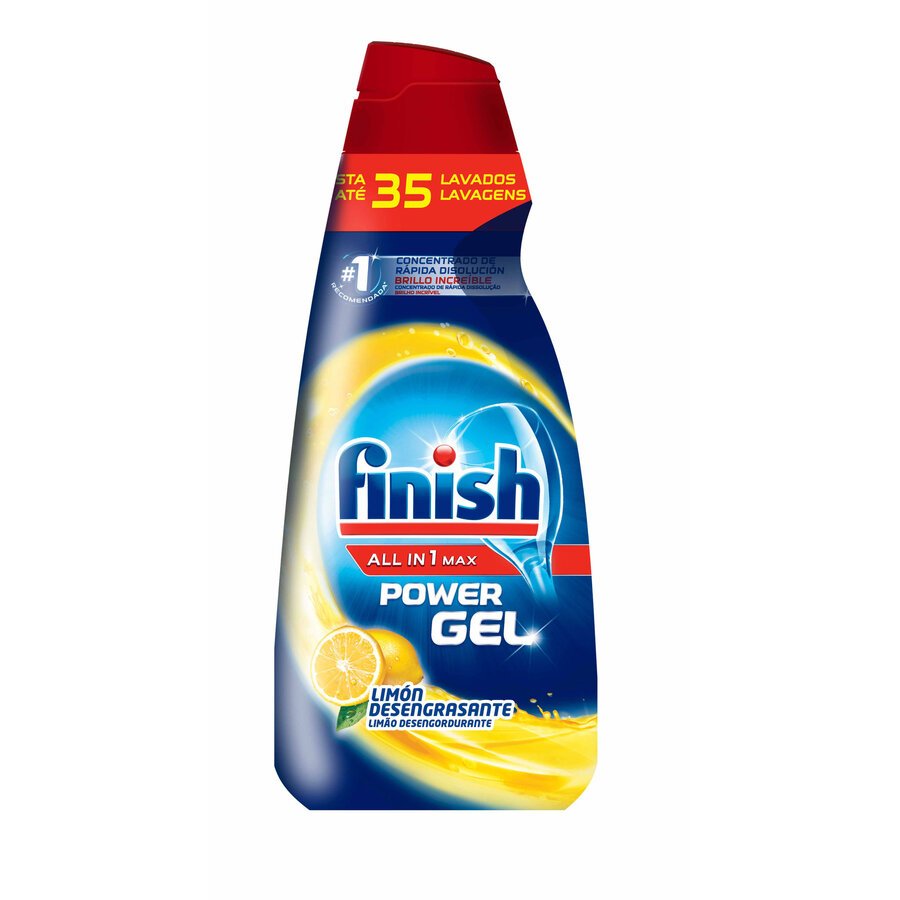 Lavavajillas máquina líquido FINISH gel limón 35 lavados 700 ml