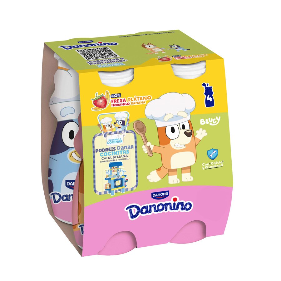 DANONINO DANONE bebedino fresa-plátano 4x100 g