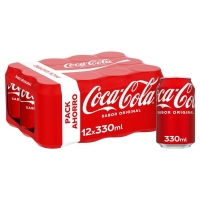 Refresco COCA-COLA normal lata pack 12x33 cl