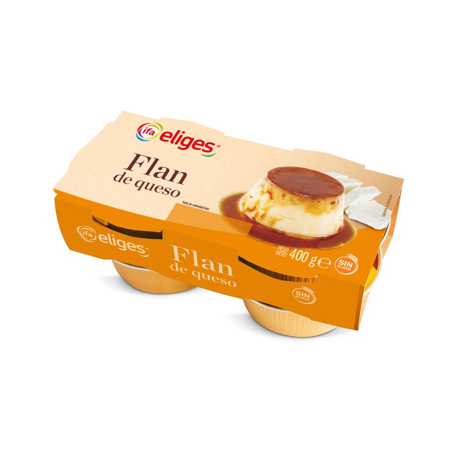 Flan de queso IFA ELIGES 4X100 g