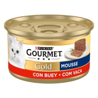 Alimento gato PURINA GOURMET Gold mousse con boi 85 g