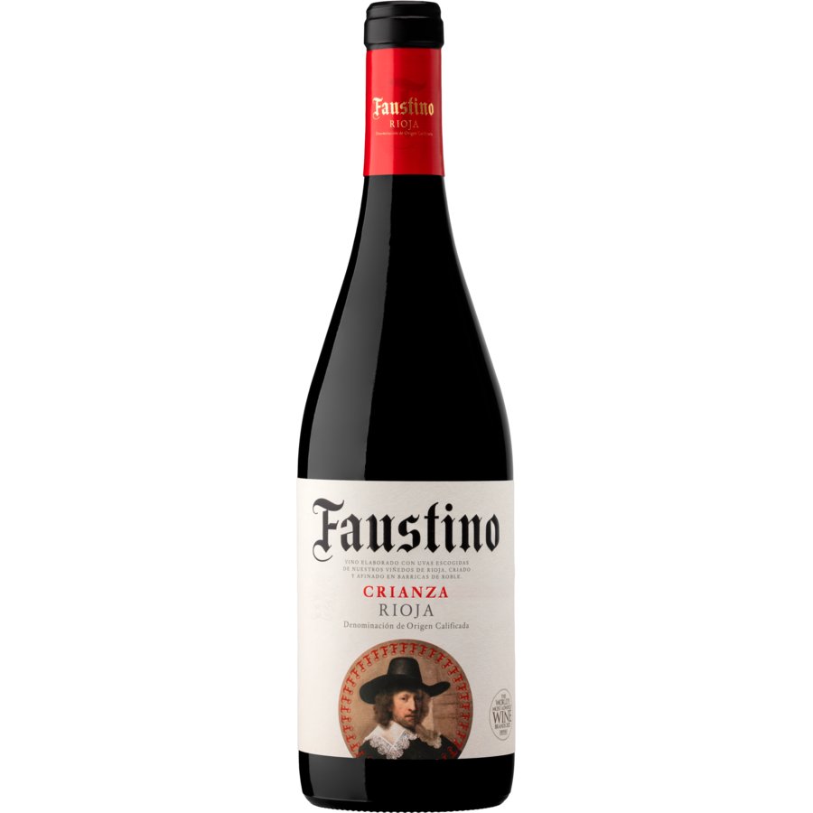 Vino tinto D.O.Ca.Rioja FAUSTINO Crianza botella 75 cl