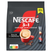 Café soluble NESCAFE 3 en 1 con leche y azúcar pack 10  x 16 g