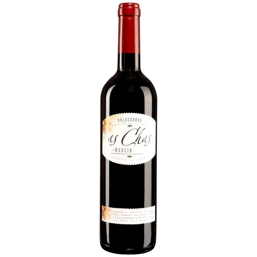 Vino tinto D.O.Valdeorras AS CHAS mencía botella 75 cl