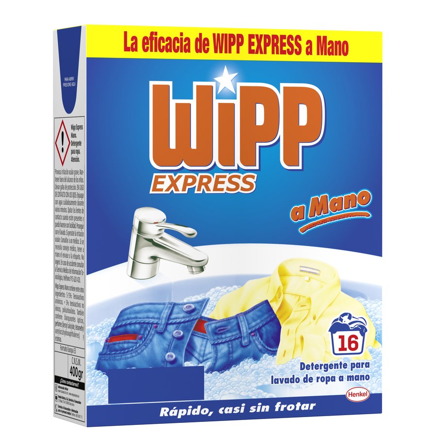 Detergente polvo WIPP EXPRESS a mano 400 g