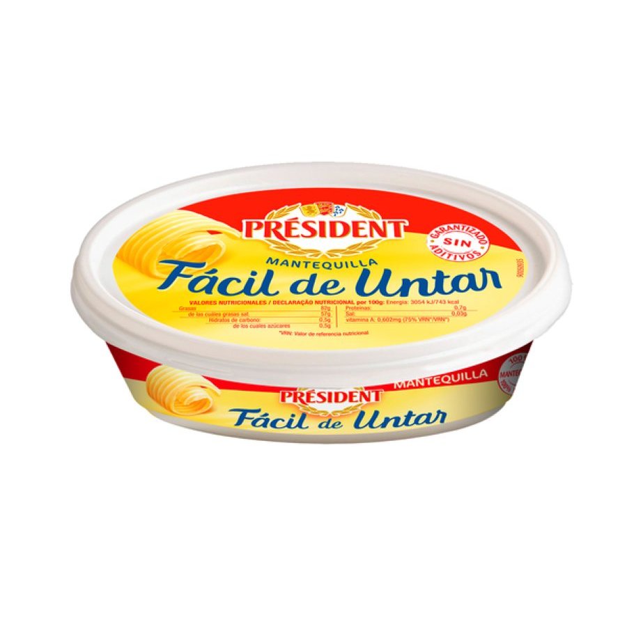 Mantequilla fácil untar PRESIDENT 250 g