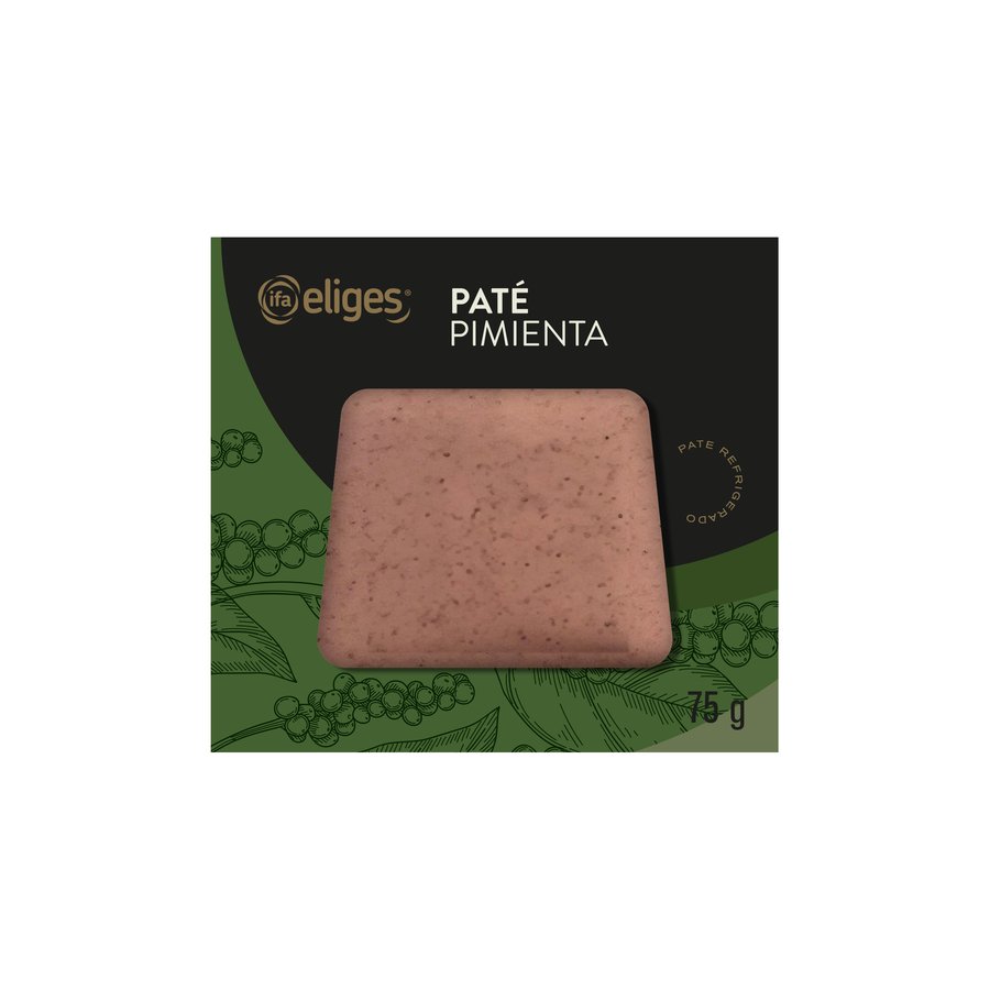 Paté refrigerado IFA ELIGES pimienta verde 75 g
