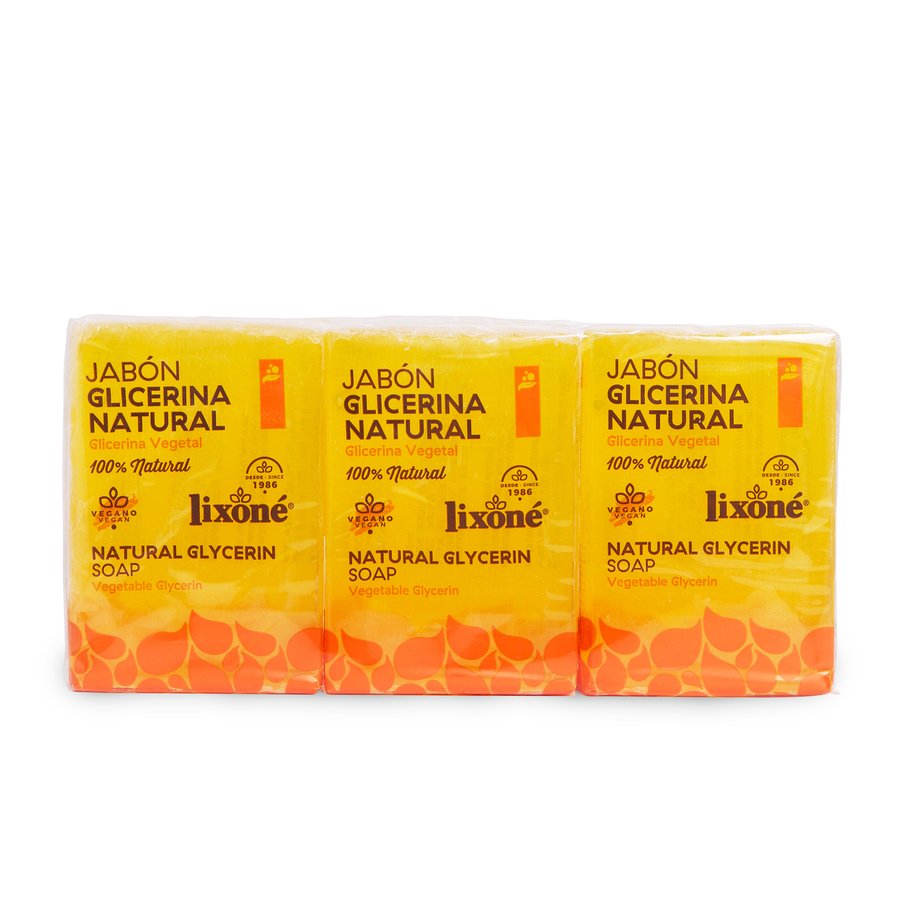 Jabón glicerina LIXONE pack 3x125 g