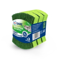 Estropajo con esponja IFA SABE 3 unidades