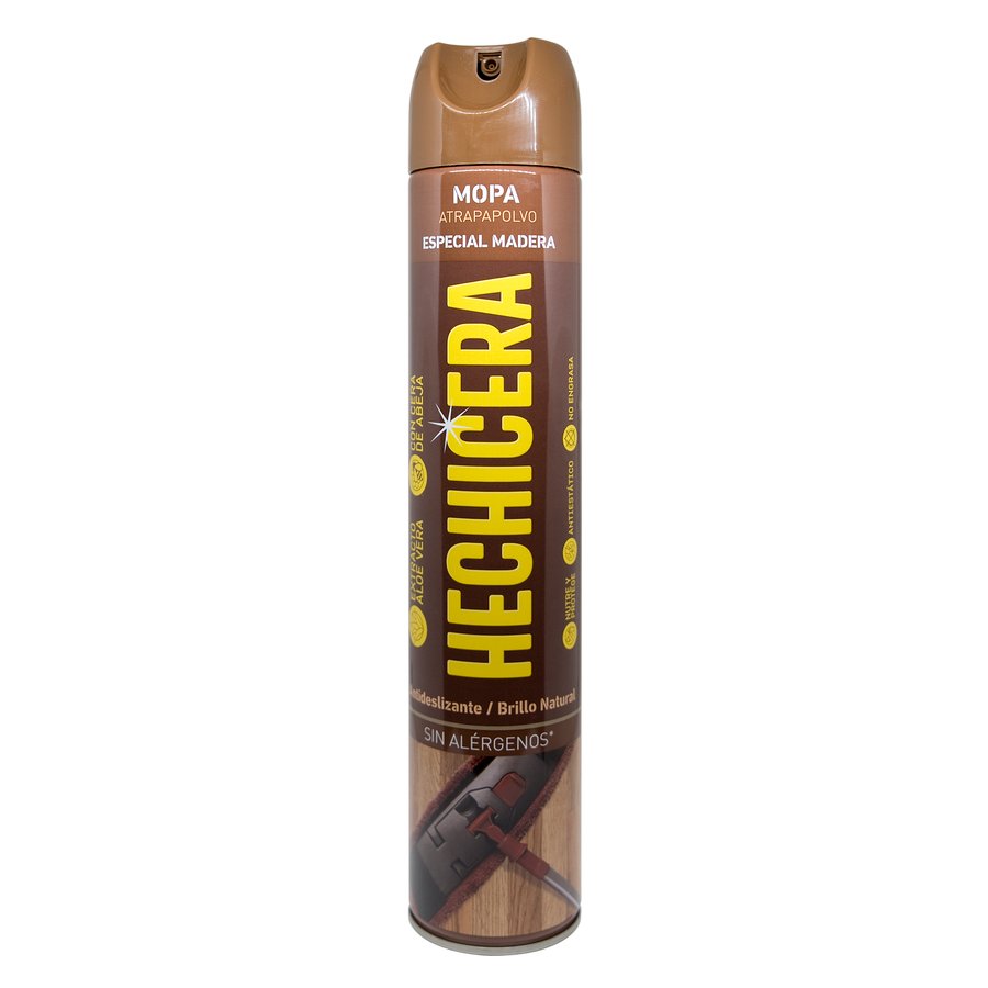Limpiador atrapapolvo para mopa HECHICERA Especial Madera spray 750 ml