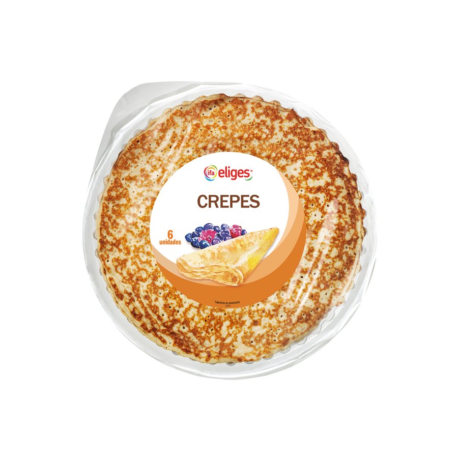 Crepes refrigerados IFA ELIGES 6 uniades 360 g