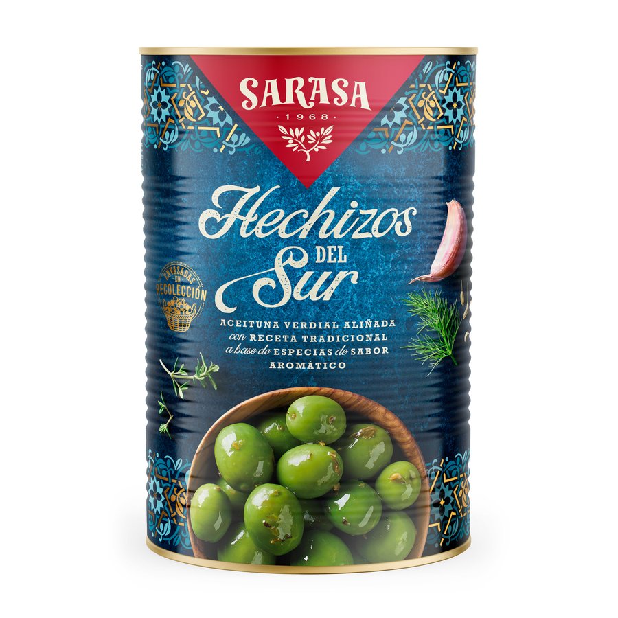 Aceituna aliñada SARASA Hechizos del Sur 2,5 kg pne.