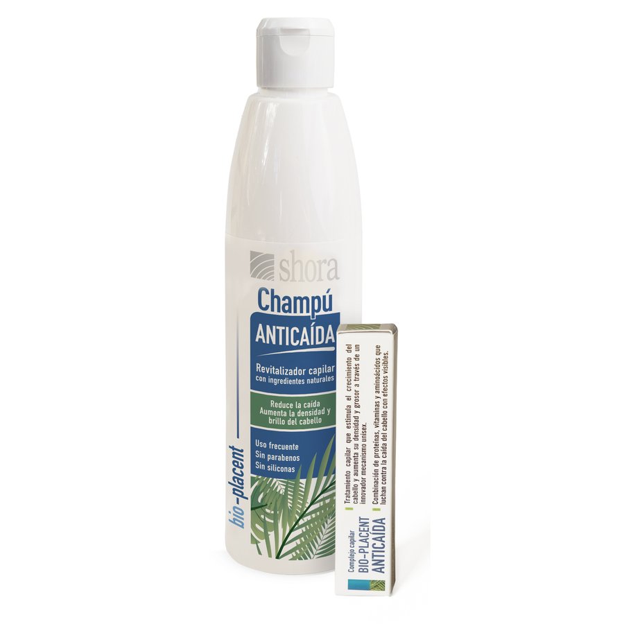 Champú anticaida SHORA 250 ml + ampolla anticaida