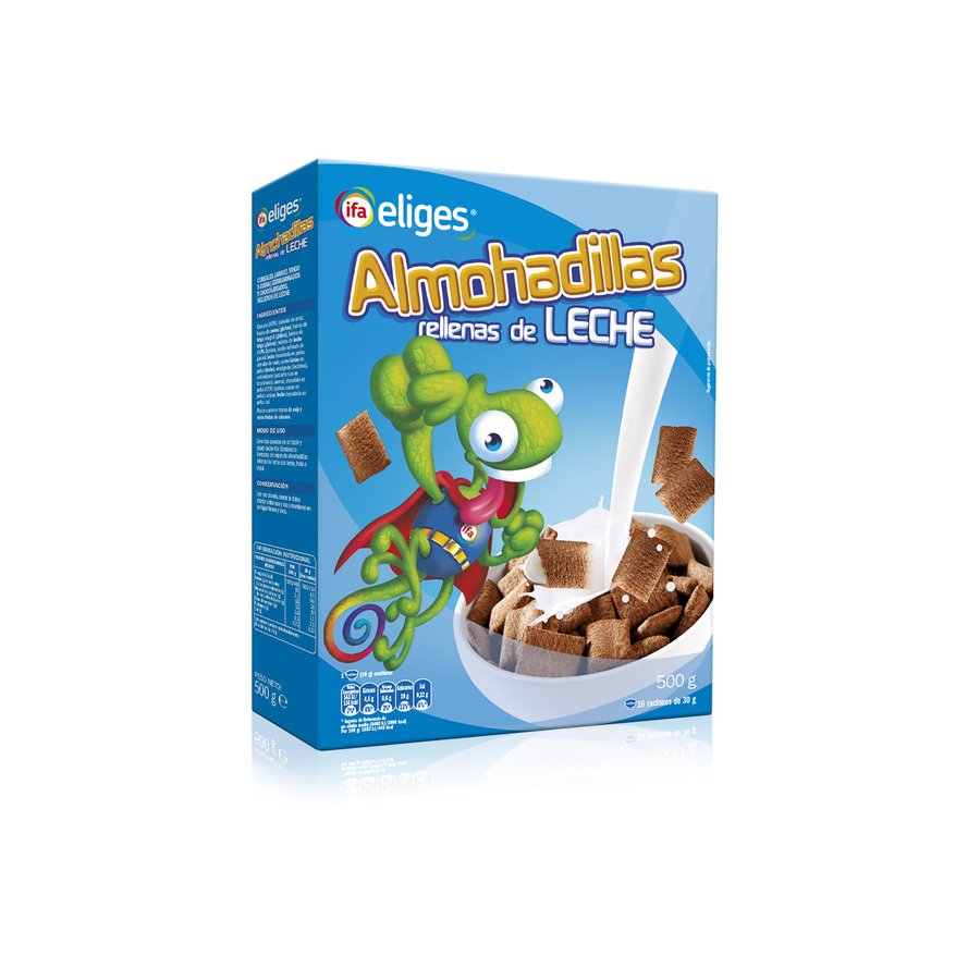 Cereales almohadilla rellena leche IFA ELIGES 500 g