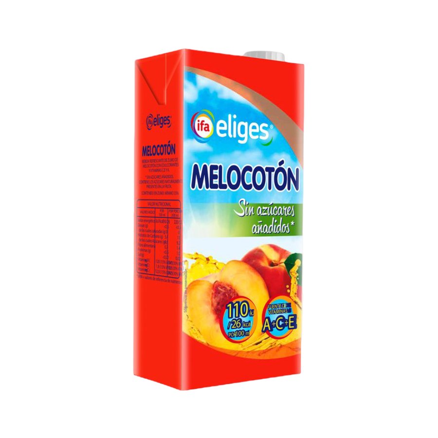 Néctar melocotón IFA ELIGES sin azúcar 1 l