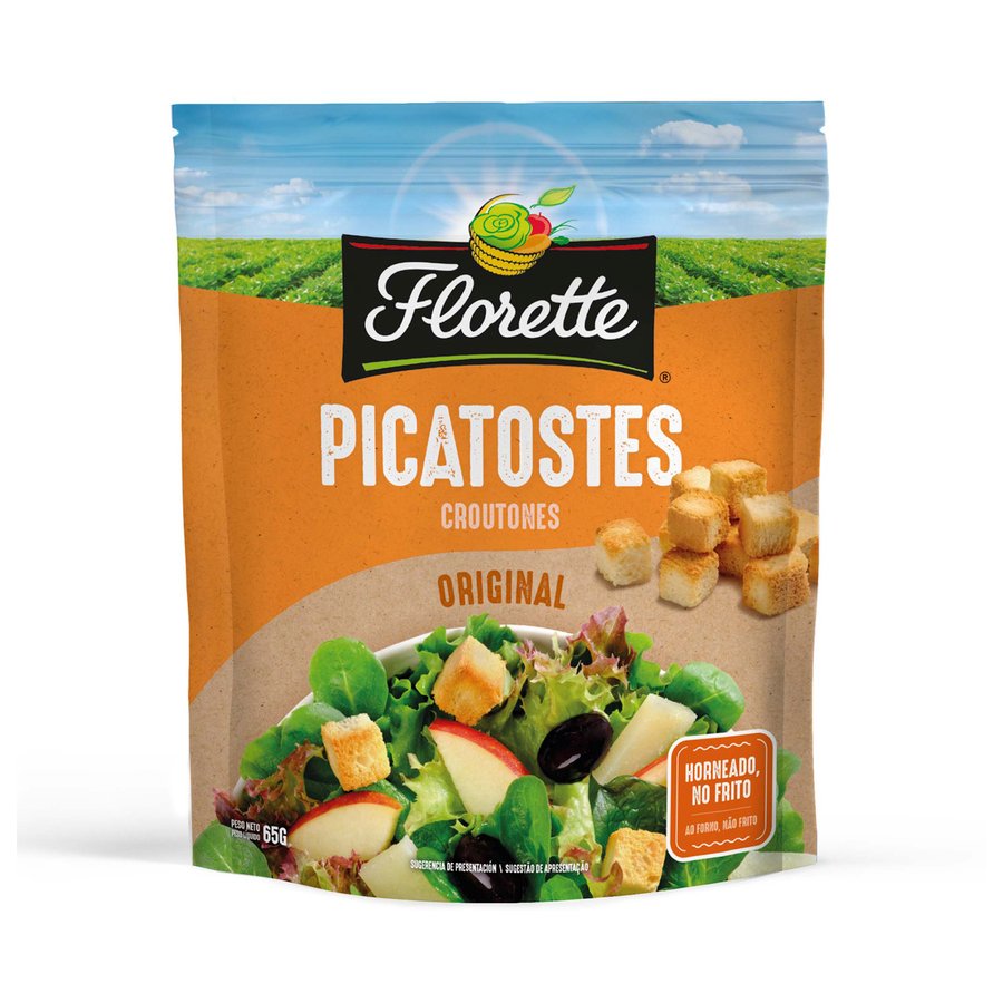 Picatostes croutones natural FLORETTE bolsa 65 g