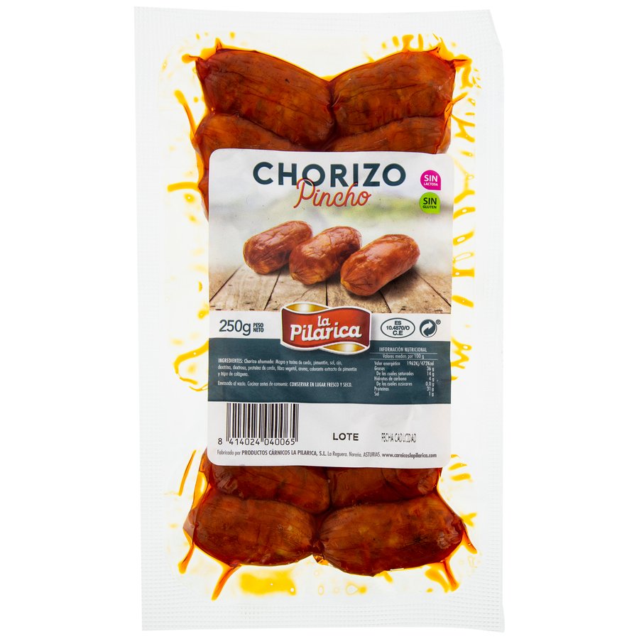 Chorizo pincho LA PILARICA bolsa 250 g
