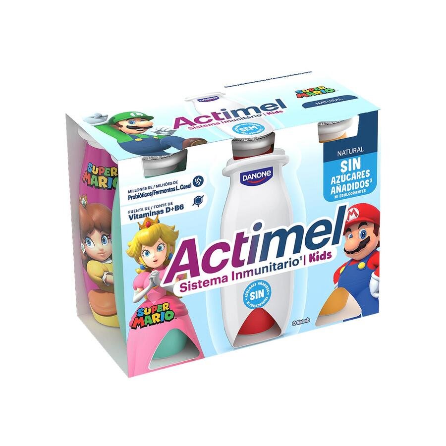 ACTIMEL DANONE líquido natural Kids 6x100 g