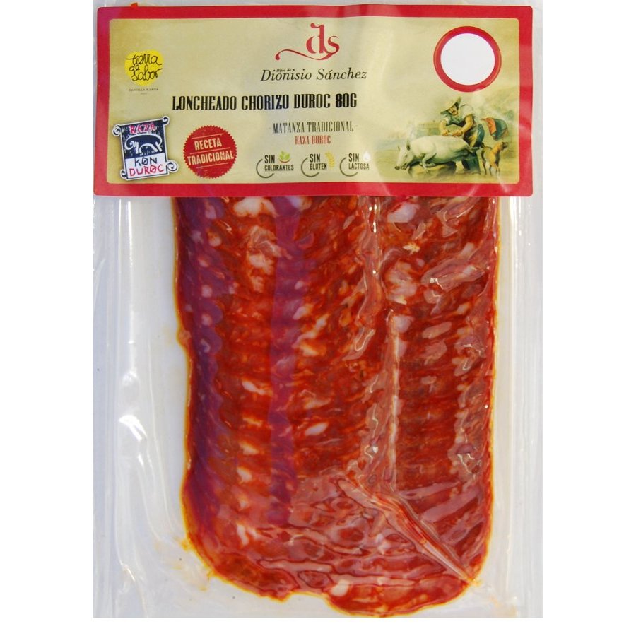 Chorizo duroc DIONISIO SANCHEZ lonchas 80 g