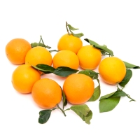 Naranja con hoja categoría 1ª calibre 70/85mm kilo