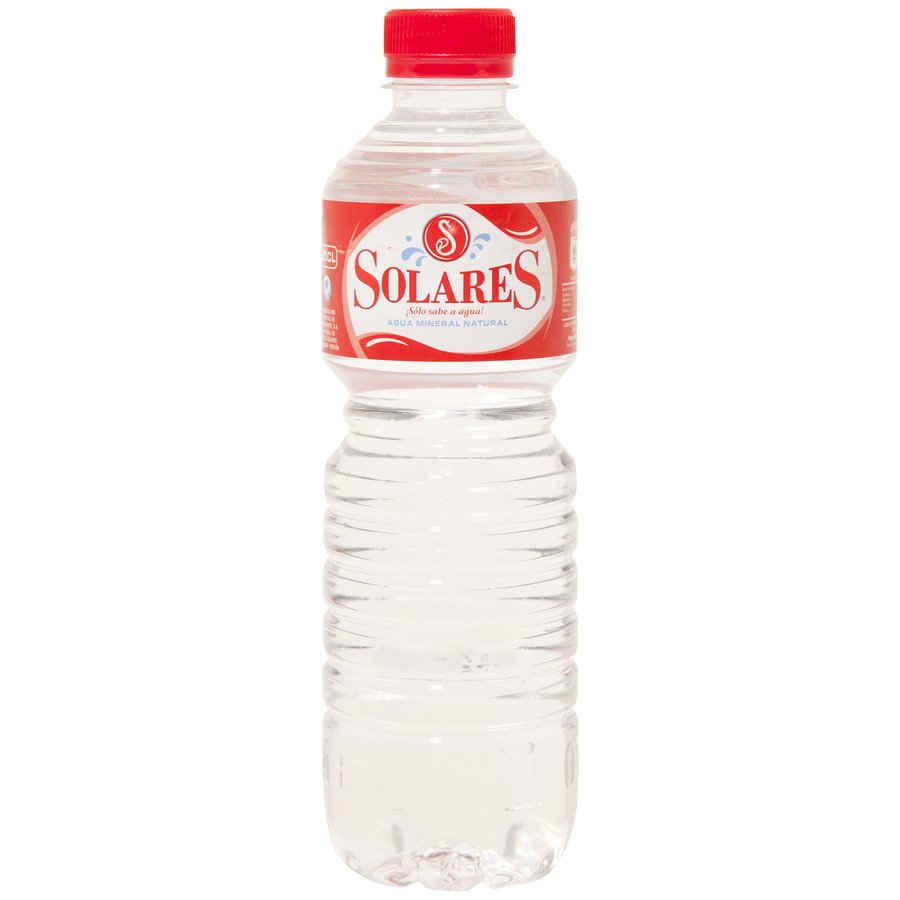 Agua sin gas SOLARES botella 50 cl