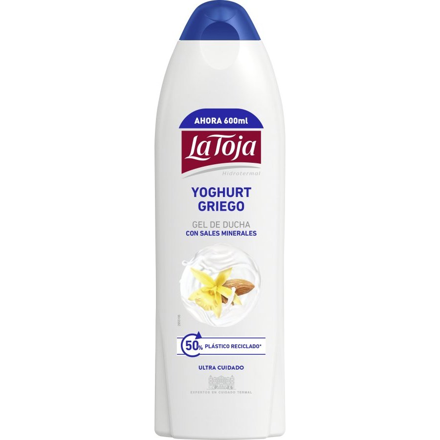 Gel de ducha LA TOJA yoghurt griego 600 ml