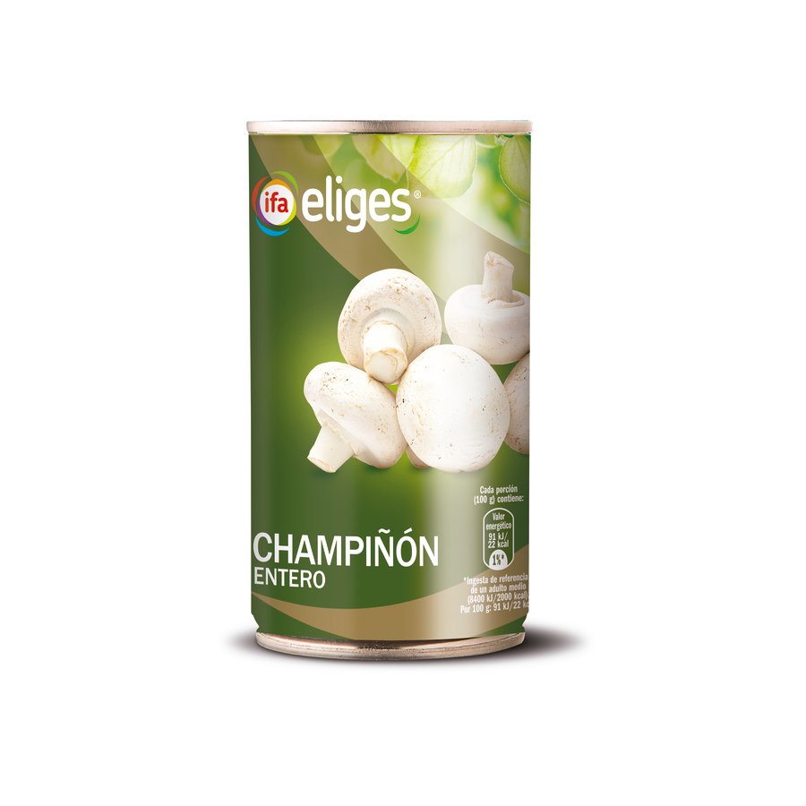 Champiñóns enteros IFA ELIGES lata 185 g pne.
