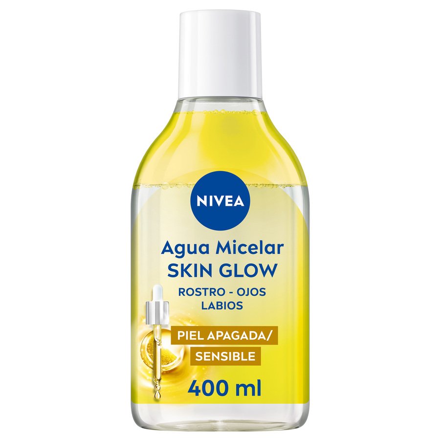 Agua micelar NIVEA skin glow 400 ml