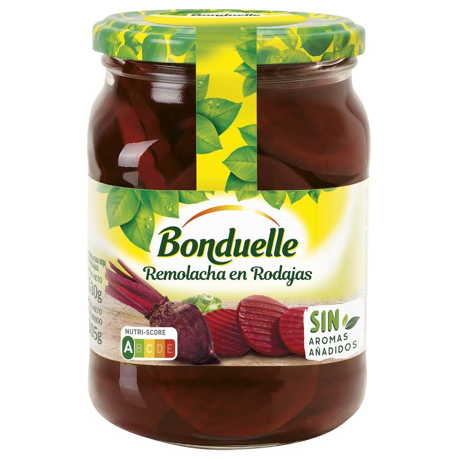 Remolacha en rodajas BONDUELLE Bio frasco 305 g pne.