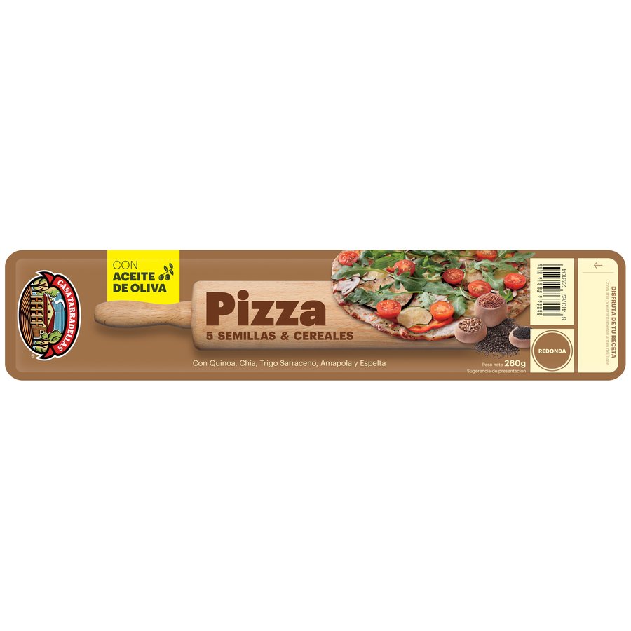 Masa refrigerada pizza TARRADELLAS 5 cereales 260 g