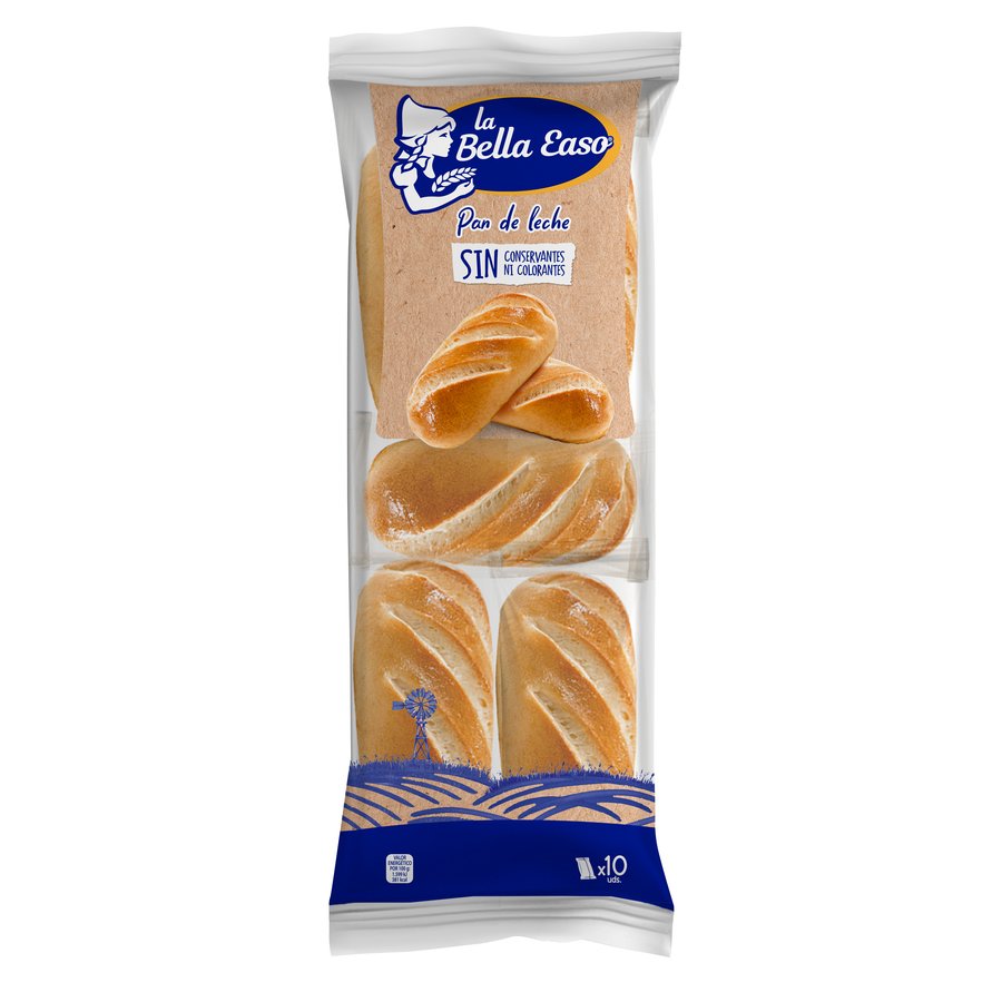 Pan de leche LA BELLA EASO 10 unidades 350 g