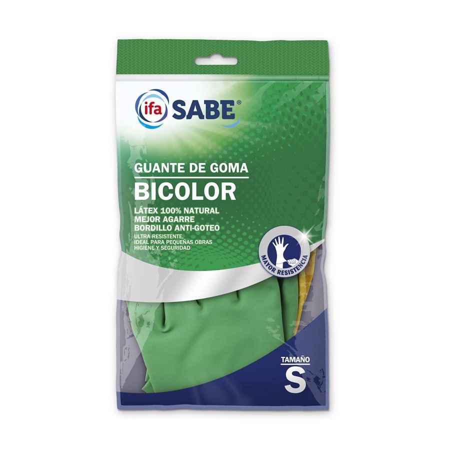 Guantes bicolor reforzado talla pequeña IFA SABE