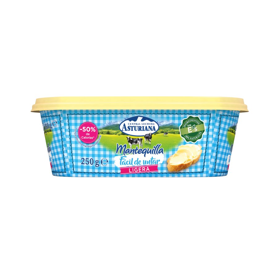 Mantequilla ASTURIANA ligera fácil de untar 250 g